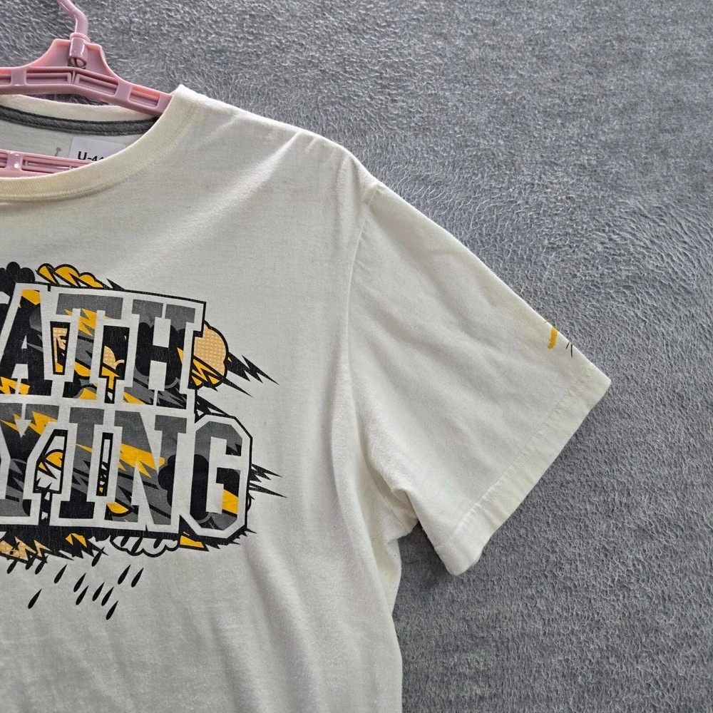 Air‎ Jordan Men Shirt Large White Death Defying Logo Crew Neck Short Sleeve Tee